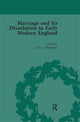 Book cover of: Marriage and Its Dissolution in Early Modern England, Volume 3. By: Torri L. Thompson