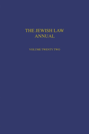 The Jewish Law Annual Volume 22