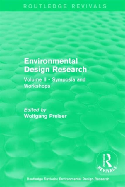 Book cover of: Environmental Design Research. By: Wolfgang Preiser