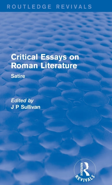 Critical Essays on Roman Literature