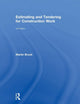 Book cover of: Estimating and Tendering for Construction Work. By: Martin Brook