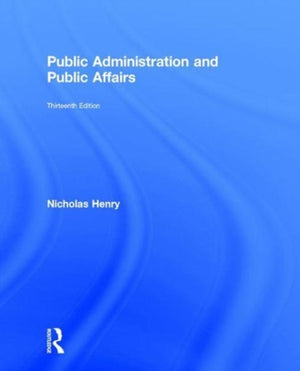 Public Administration and Public Affairs