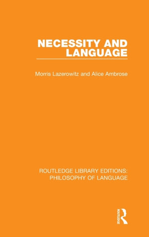 Necessity and Language