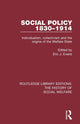 Book cover of: Social Policy 1830-1914. By: Eric J Evans