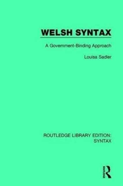 Book cover of: Welsh Syntax. By: Louisa Sadler