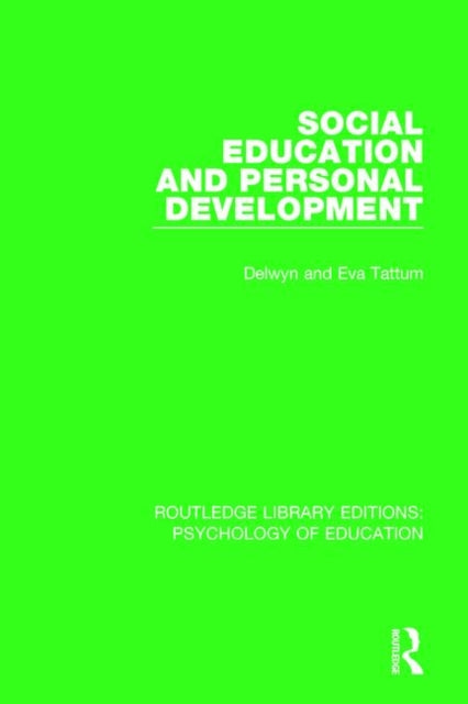 Book cover of: Social Education and Personal Development