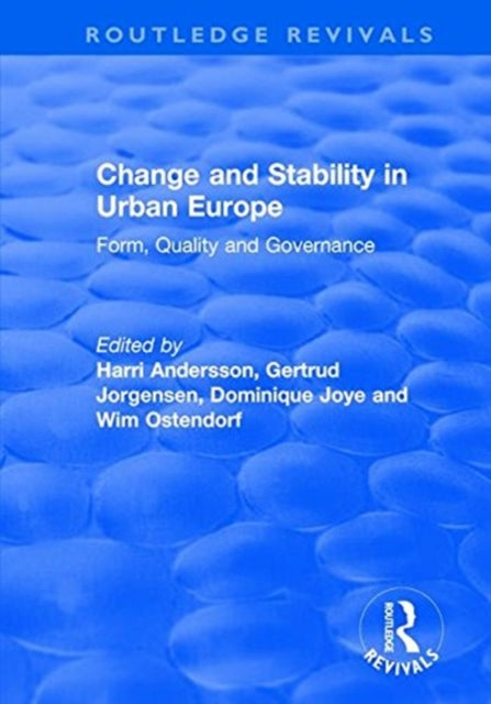 Book cover of: Change and Stability in Urban Europe