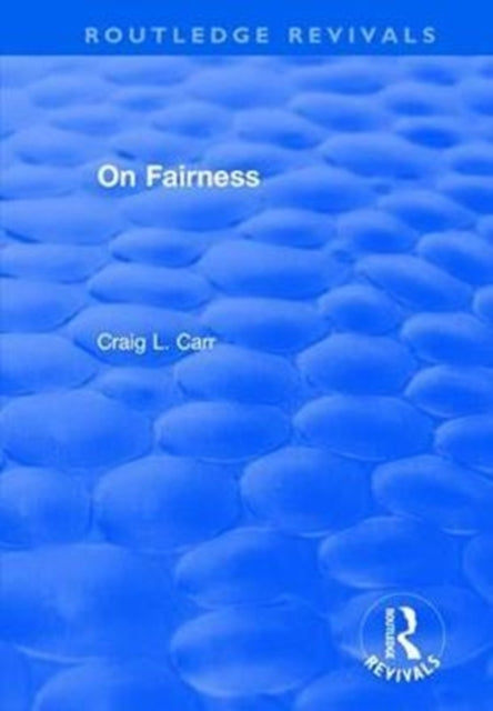 Book cover of: On Fairness. By: Craig L. Carr