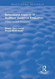 Book cover of: Behavioural Aspects of Auditors' Evidence Evaluation