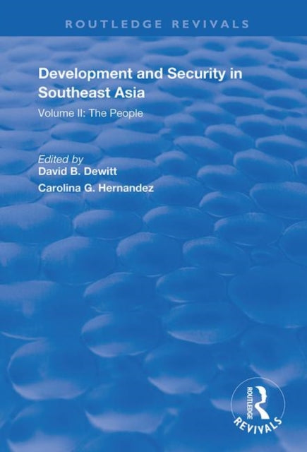 Book cover of: Development and Security in Southeast Asia. By: Carolina G. Hernandez