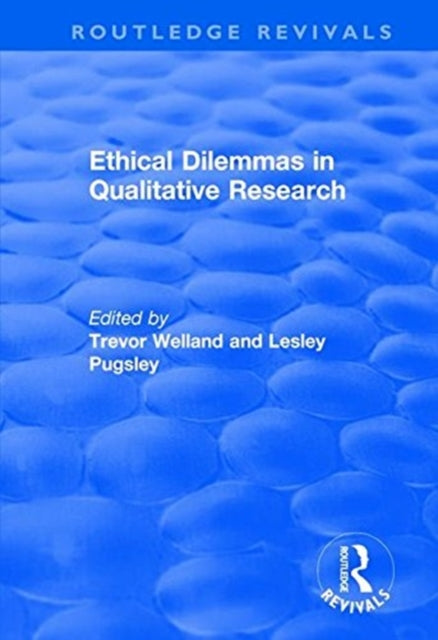Book cover of: Ethical Dilemmas in Qualitative Research