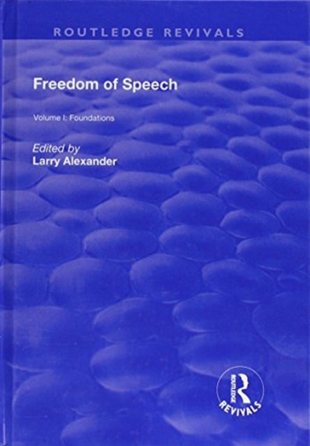 Book cover of: Freedom of Speech. By: Larry J. Alexander