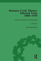 Book cover of: Business Cycle Theory, Part II Volume 7. By: Mauro Boianovsky