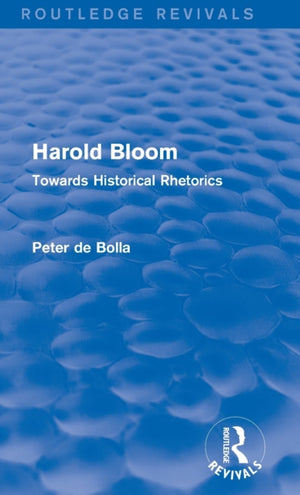 Harold Bloom (Routledge Revivals)