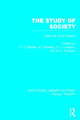 Book cover of: Study of Society (RLE Social Theory). By: F. C. Bartlett