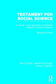 Book cover of: Testament for Social Science (RLE Social Theory). By: Barbara Wootton