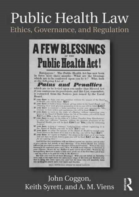 Book cover of: Public Health Law. By: John Coggon