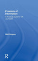 Book cover of: Freedom of Information. By: Matt Burgess