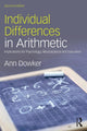 Book cover of: Individual Differences in Arithmetic. By: Ann Dowker