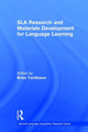 Book cover of: SLA Research and Materials Development for Language Learning. By: Brian Tomlinson