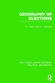 Book cover of: Geography of Elections. By: Peter J. Taylor