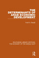 Book cover of: Determinants of Arab Economic Development (RLE Economy of Middle East). By: Yusuf Abd Allah Saigh