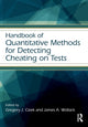 Book cover of: Handbook of Quantitative Methods for Detecting Cheating on Tests. By: Gregory J. Cizek