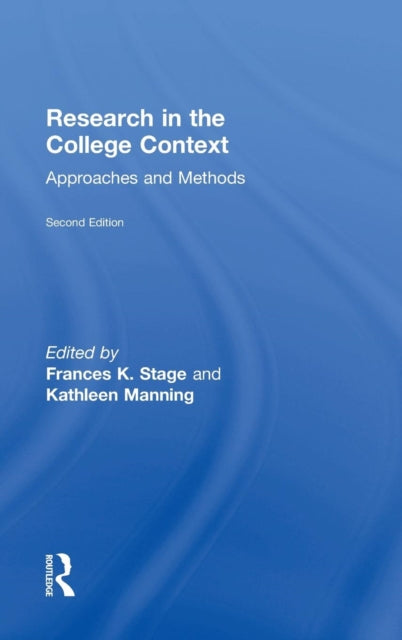Book cover of: Research in the College Context