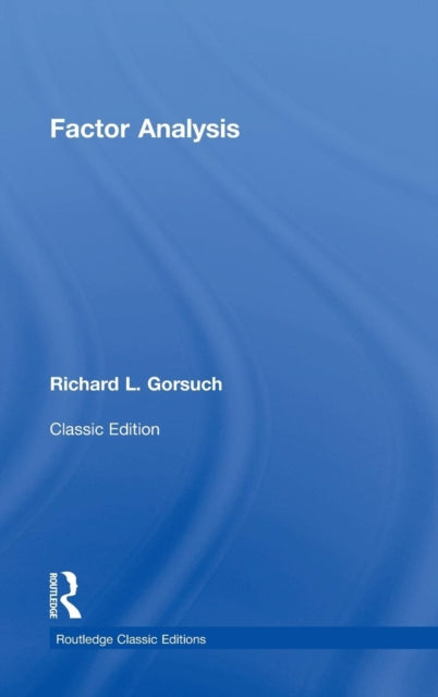 Book cover of: Factor Analysis. By: Richard Gorsuch