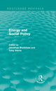 Book cover of: Energy and Social Policy (Routledge Revivals). By: Jonathan Bradshaw