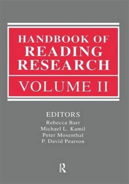 Book cover of: Handbook of Reading Research, Volume II. By: Rebecca Barr