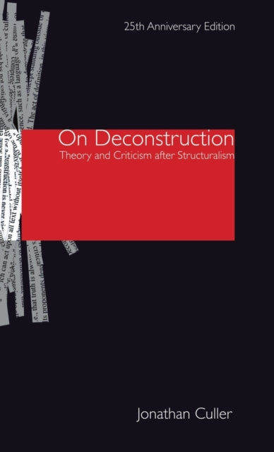 Book cover of: On Deconstruction. By: Jonathan Culler