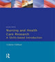 Book cover of: Nursing and Health Care Research. By: Collette Clifford