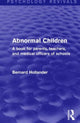 Book cover of: Abnormal Children. By: Bernard Hollander