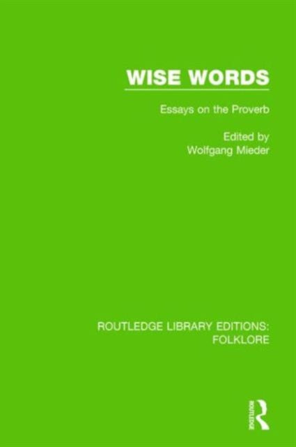 Book cover of: Wise Words Pbdirect. By: Wolfgang Mieder
