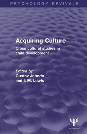 Acquiring Culture (Psychology Revivals)