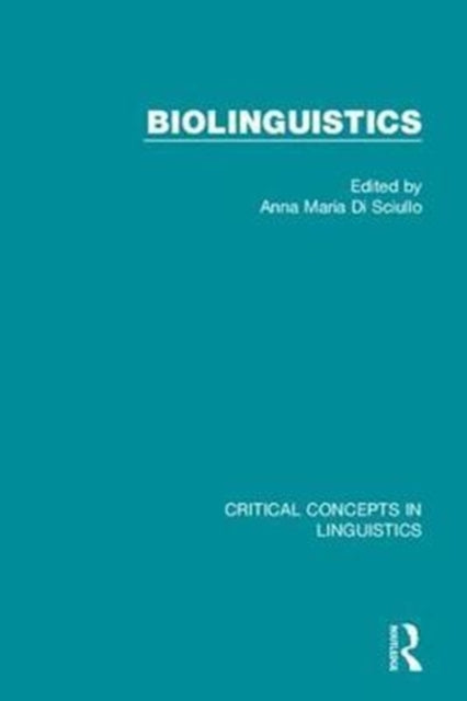 Book cover of: Biolinguistics. By: Anna-Maria Di Sciullo