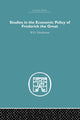 Book cover of: Studies in the Economic Policy of Frederick the Great. By: W. O. Henderson