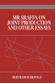Book cover of: Mr Sraffa on Joint Production and Other Essays. By: Bertram Schefold