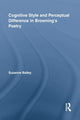 Book cover of: Cognitive Style and Perceptual Difference in Browning’s Poetry. By: Suzanne Bailey