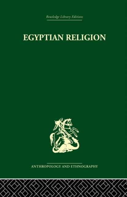Book cover of: Egyptian Relgion. By: Siegfried Morenz