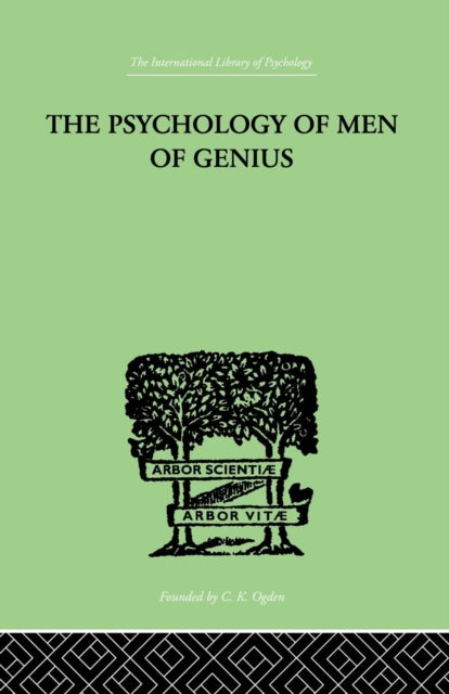 Book cover of: Psychology Of Men Of Genius. By: Ernst Kretschmer