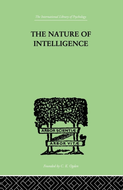 Book cover of: Nature of Intelligence. By: Thurstone, L L, L. L.