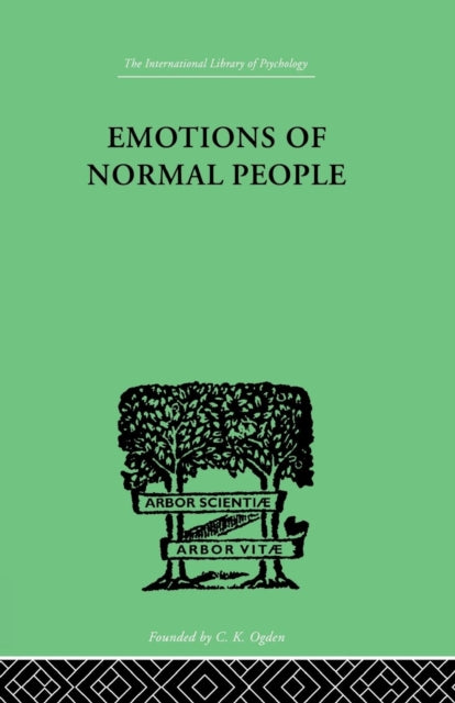 Book cover of: Emotions Of Normal People. By: William Moulton Marston