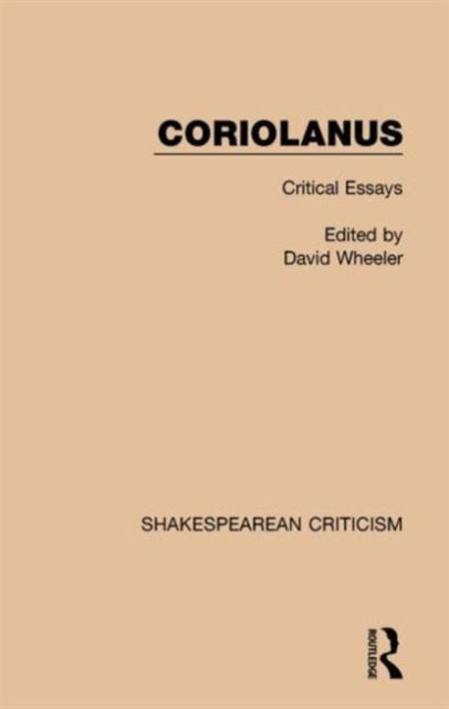 Book cover of: Coriolanus. By: David Wheeler