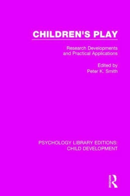 Book cover of: Children's Play. By: Peter K. Smith