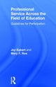 Book cover of: Professional Service Across the Field of Education. By: Joy Egbert