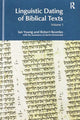 Book cover of: Linguistic Dating of Biblical Texts: Vol 1. By: Ian Young