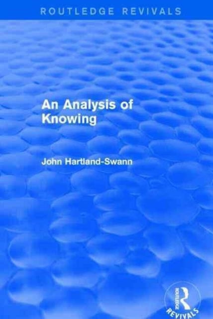 An Analysis of Knowing