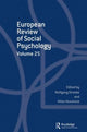 Book cover of: European Review of Social Psychology: Volume 25. By: Miles Hewstone
